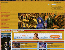 Tablet Screenshot of bestonlinerpggames.com